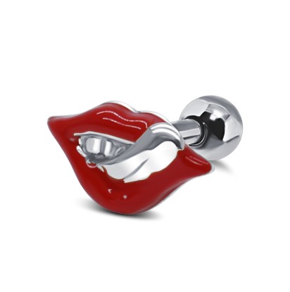 Red Mouth Ear Piercing TIP-2753